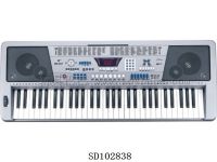 61键力度感应标准键盘数码电子琴，配乐谱架、电源适配器，滑音轮功能