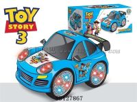 玩具总动员电动万向卡通赛车 蓝单色