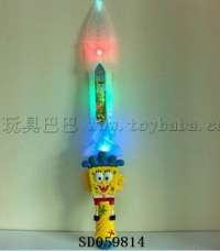 塑料玩具闪光剑，卡通发光玩具刀剑，玩具闪光兵器
