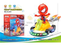 儿童电动灯笼玩具  卡通电动灯笼 玩具灯 节假日玩具 电动万向蜘蛛侠卡丁车
