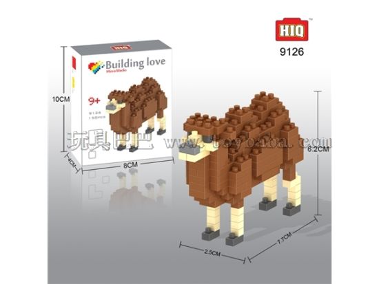 HIQ龙越微型积木 动物系列-骆驼150片