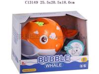 橙色鲸鱼泡泡机+170ML泡泡液