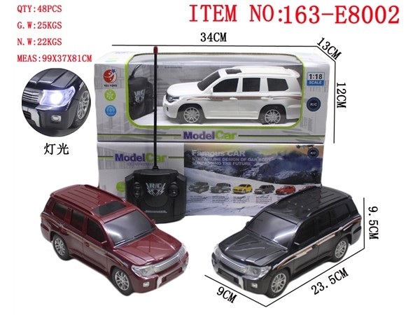 四通霸道仿真遥控车(带前灯)1:18