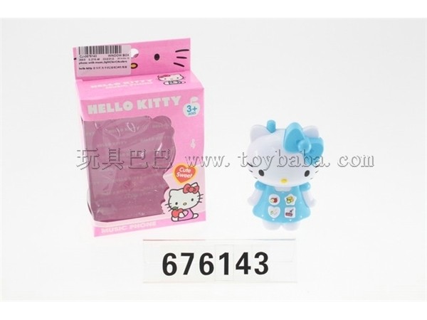 hello kitty 音乐灯光手机/4色混装