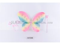 彩色蝴蝶翅膀+天使棒+发夹