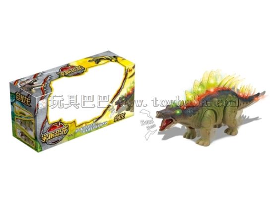 （中文）电动爬行恐龙带灯光声音