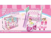 小女童粉色屋儿童创意拼装床电话女孩玩具过家家快乐宝贝