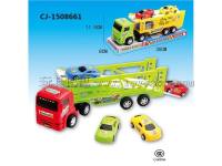 儿童仿真惯性拖头车模型玩具车十元店热卖惯性工程车模型套装 CJ-1508661