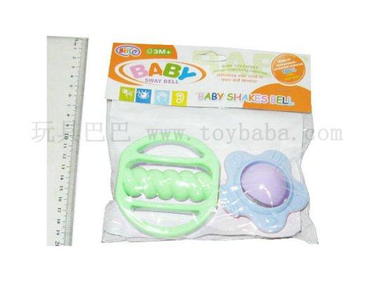 2只PVC袋婴儿摇铃
