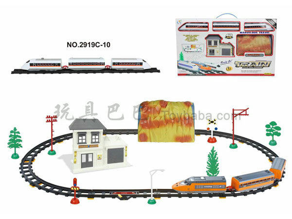 电动轨道火车配候车大楼和山洞(48PCS)