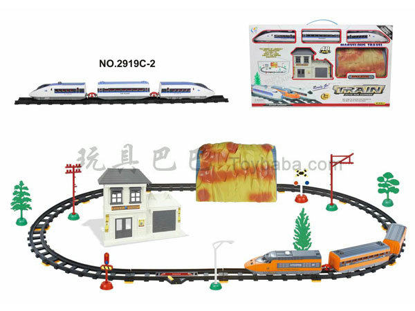 电动轨道火车配候车大楼和山洞(48PCS)