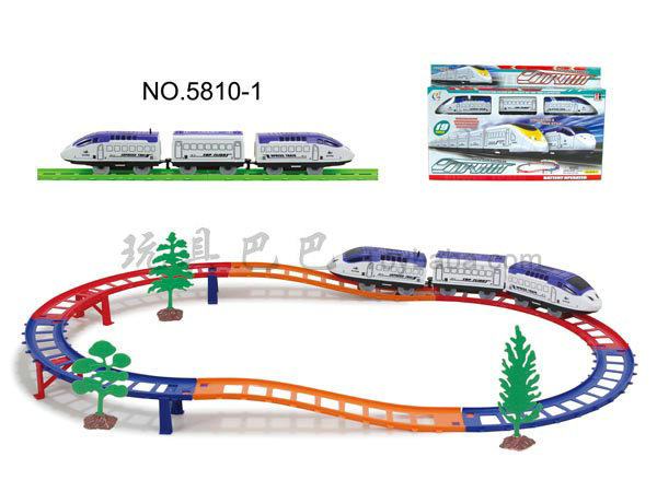 电动立体轨道火车(19PCS)
