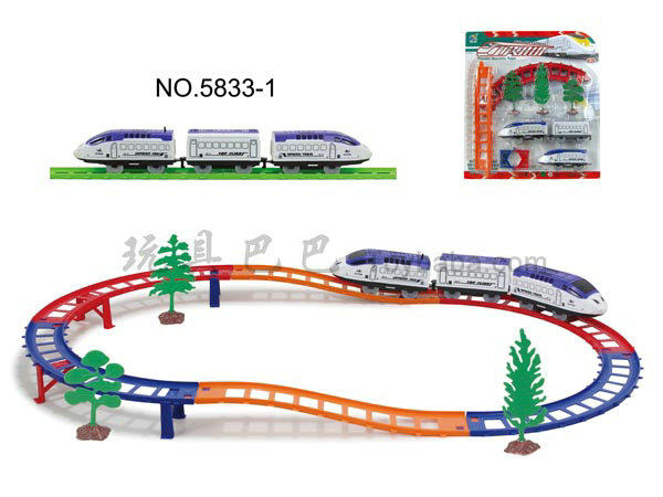 电动立体轨道火车(19PCS)