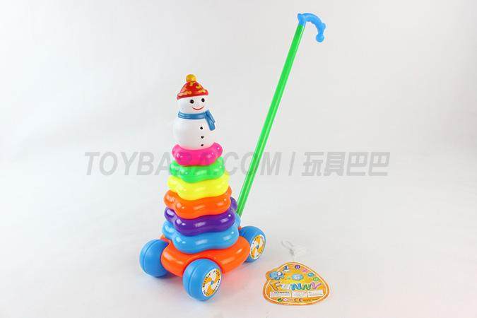 7层梅花形手推套圈雪人