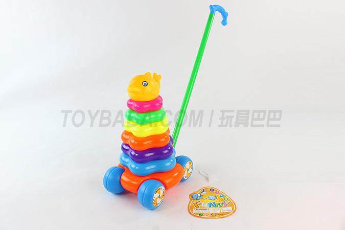 7层梅花形手推套圈海豚