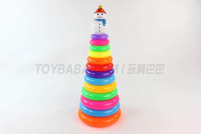 13层圆形大套圈雪人