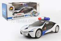 儿童玩具电动万向BMW概念车警车英文歌3D灯光