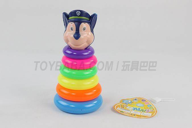6层圆狗狗巡逻队套圈（蓝)