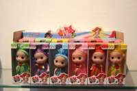 儿童芭芘娃娃玩具系列 迷糊六色 加展示盒