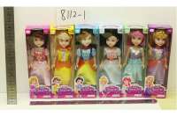 儿童芭芘娃娃玩具系列 9寸展示盒空身迪士尼公主