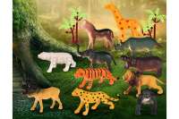 动物模型玩具12只小动物+1树