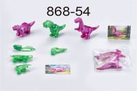 3款恐龙 自装小玩具 赠品