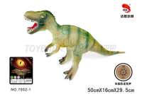 动物模型仿真玩具 霸王龙18寸搪胶仿真恐龙带IC叫声 包电  软胶恐龙玩具