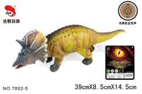 18寸搪胶仿真恐龙带IC叫声（包电）动物恐龙玩具（三角龙）