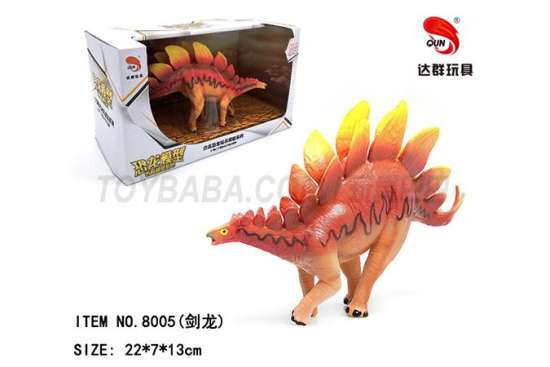 动物模型仿真玩具 剑龙  软胶恐龙玩具