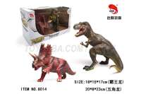 动物模型仿真玩具 霸王龙 五角龙  软胶恐龙玩具