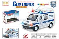 儿童玩具车系列 仿真惯性警车带灯光音乐