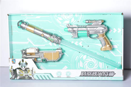 太空枪+太空剑 电动玩具 闪光套装