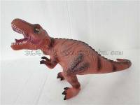 中号霸王龙恐龙玩具 搪胶动物拉伸长43  高23