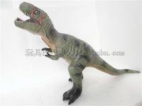 大号霸王龙恐龙玩具 搪胶动物拉伸长61  高37