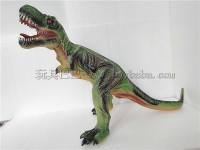 霸王龙恐龙玩具 搪胶动物拉伸长75 高41