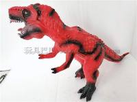 霸王龙恐龙玩具 搪胶动物拉伸长70  高40