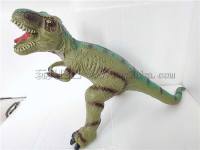 巨大霸王龙恐龙玩具 搪胶动物拉伸长80  高44