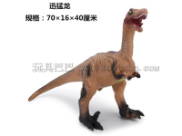 搪胶迅猛龙恐龙玩具模型(带IC灯光)