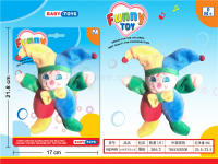 6“布艺手玩小丑 毛绒玩具婴儿玩具