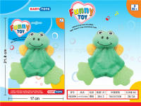 6”布艺牙咬青蛙 毛绒玩具婴儿玩具