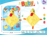 28CM鸭子安抚巾 毛绒玩具婴儿玩具