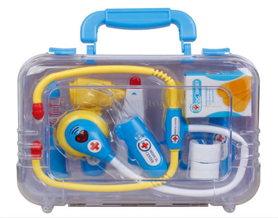 医具男款ABS手提盒10PCS 医具玩具 过家家玩具(灯光,声音.包电AG10*8)