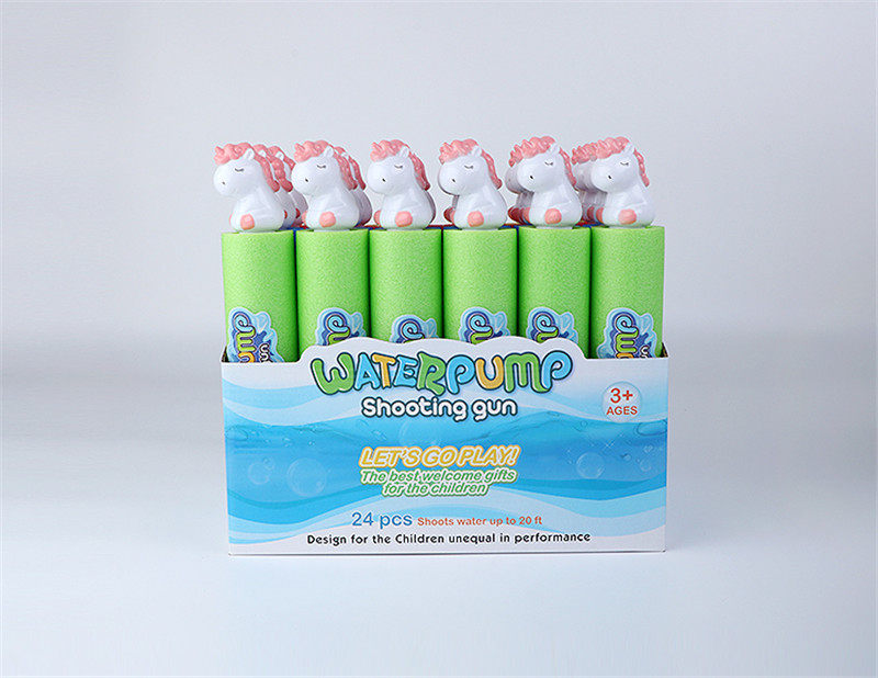 独角兽28cm圆形水炮（直径5cm）水抽 水炮水枪玩具