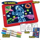 3D画板 儿童启智磁性荧光夜光涂鸦板儿童画板
