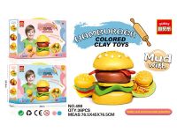 彩泥玩具-创意汉堡 两色混装