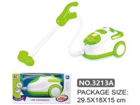 绿色电动吸尘器(3*AA不包) 过家家玩具 家电玩具