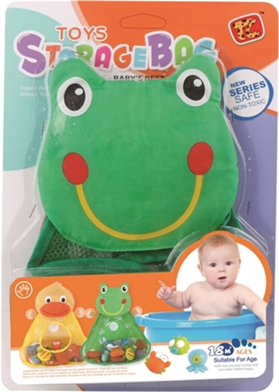鸭子青蛙浴室网袋 搪塑搪胶玩具