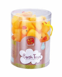 浴室喷水鸭子（24只装） 搪塑搪胶玩具