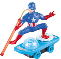 电动灯笼玩具电动漂移滑板车 美国队长