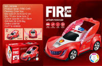 电动变形消防车 电动车玩具